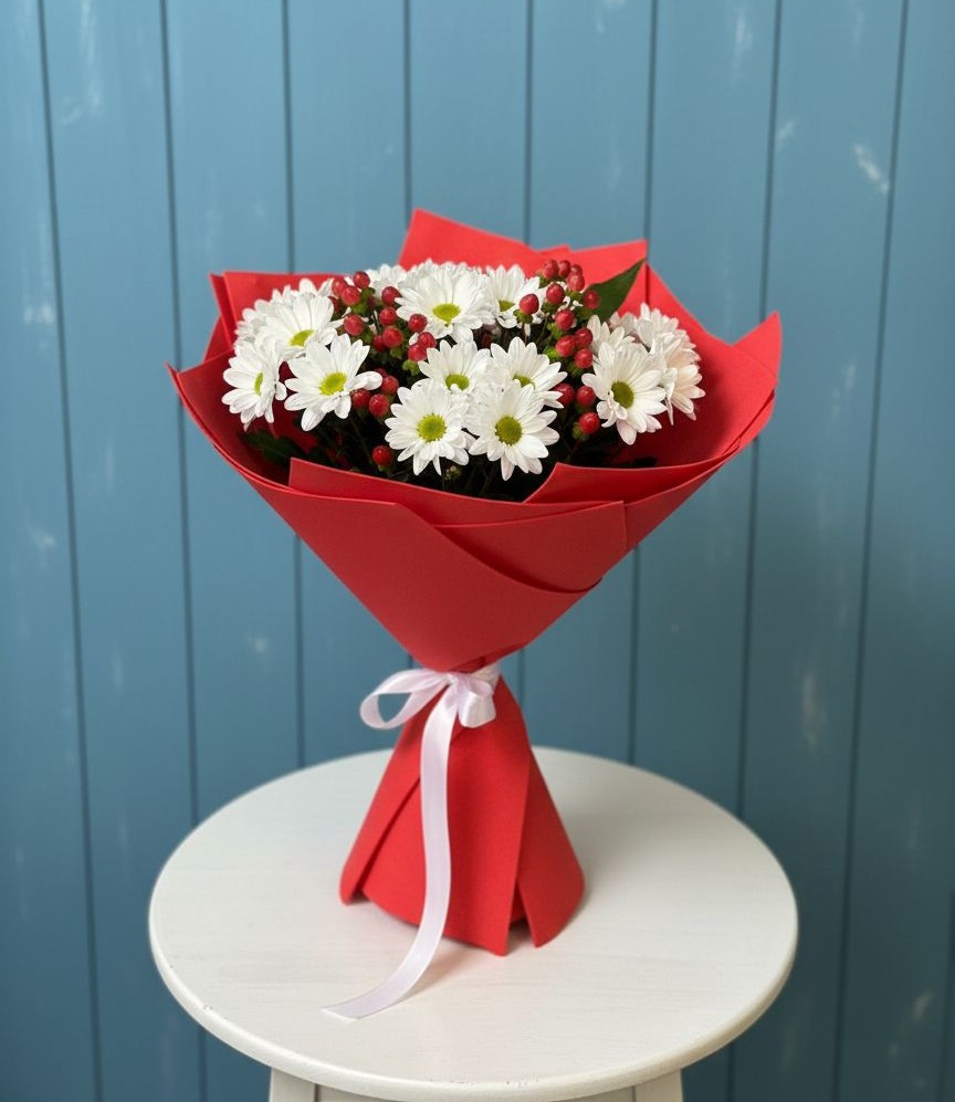 Букет цветов из: Хризантемы в Сертолово