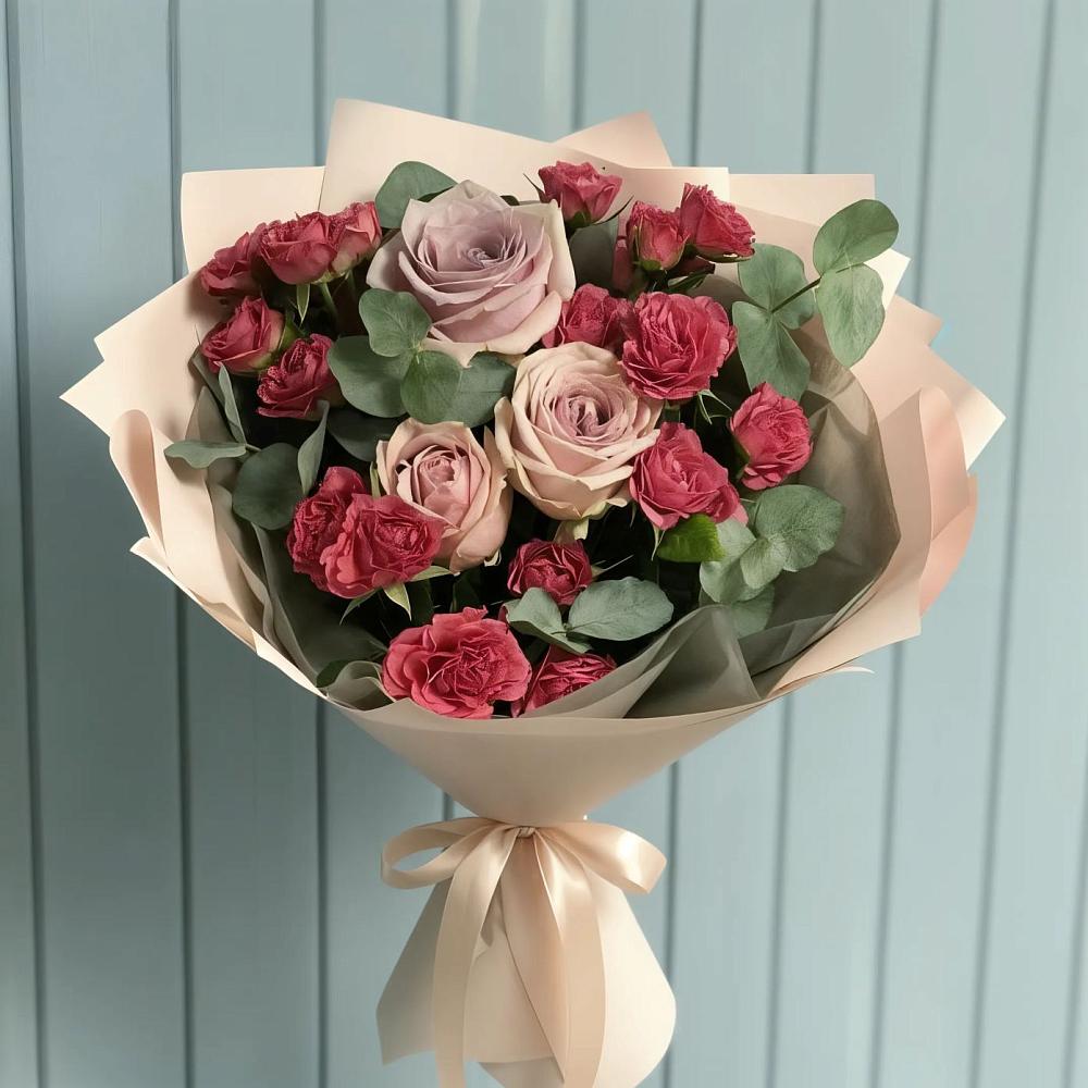Букет цветов из: Гвоздики и Розы в Сертолово