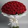 Букет 101 Красная роза Блэк Мэджик в Сертолово