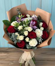 Букет цветов из:  Розы и Альстромерии в Сертолово
