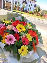 Букет цветов из:  Герберы #REPLACE_PRED# Сертолово