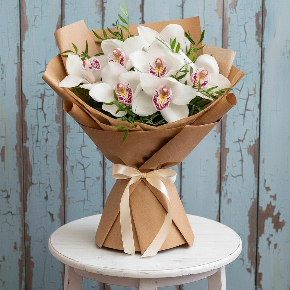 Букет цветов из: Орхидеи и Розы в Сертолово