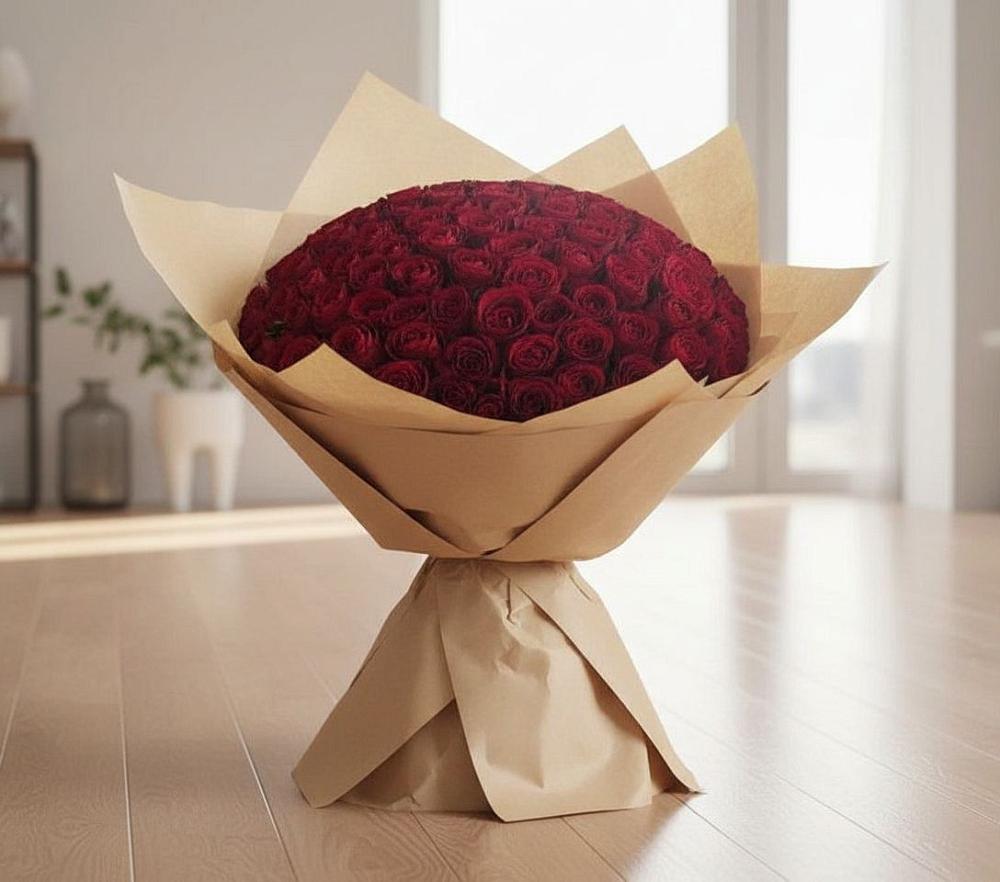 Букет 101 Красная роза в Сертолово