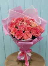 Букет 15 Розовых роз Равель #REPLACE_PRED# Сертолово