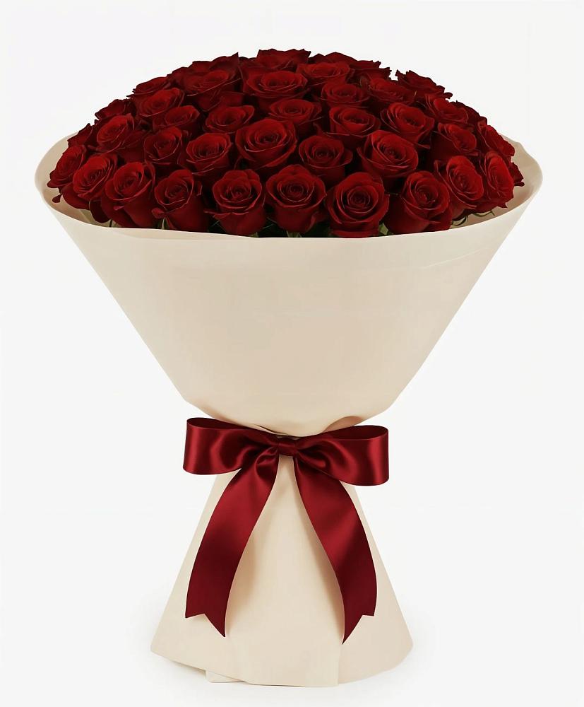 Букет 101 Бордовая роза Блэк Бакарра в Сертолово