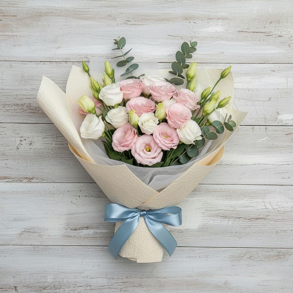 Букет цветов из: Лизиантусы в Сертолово